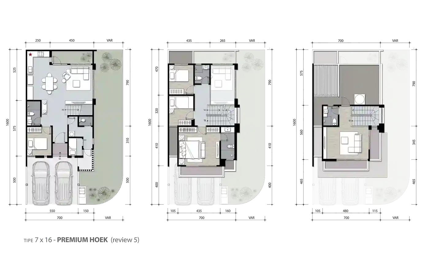 Floor plan for Aurora D Premium Hoek